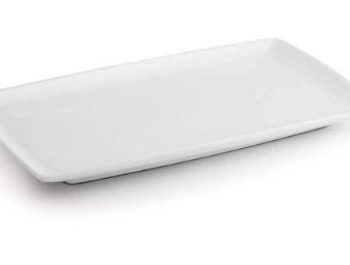Assiettes blanche "YONG" 32x21cm (156 pièce disponible)