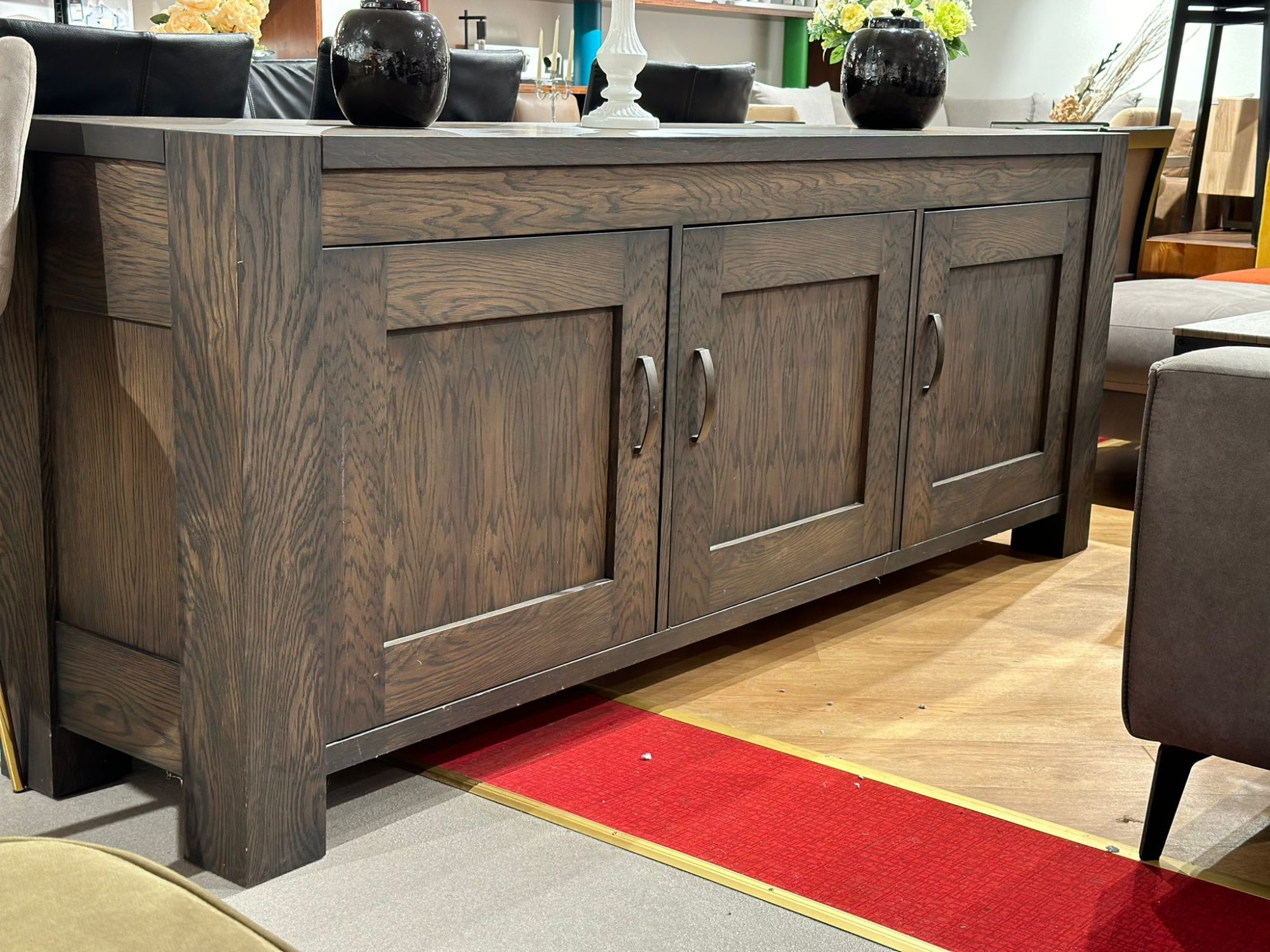 Buffet 3 portes en bois massif - Image 4