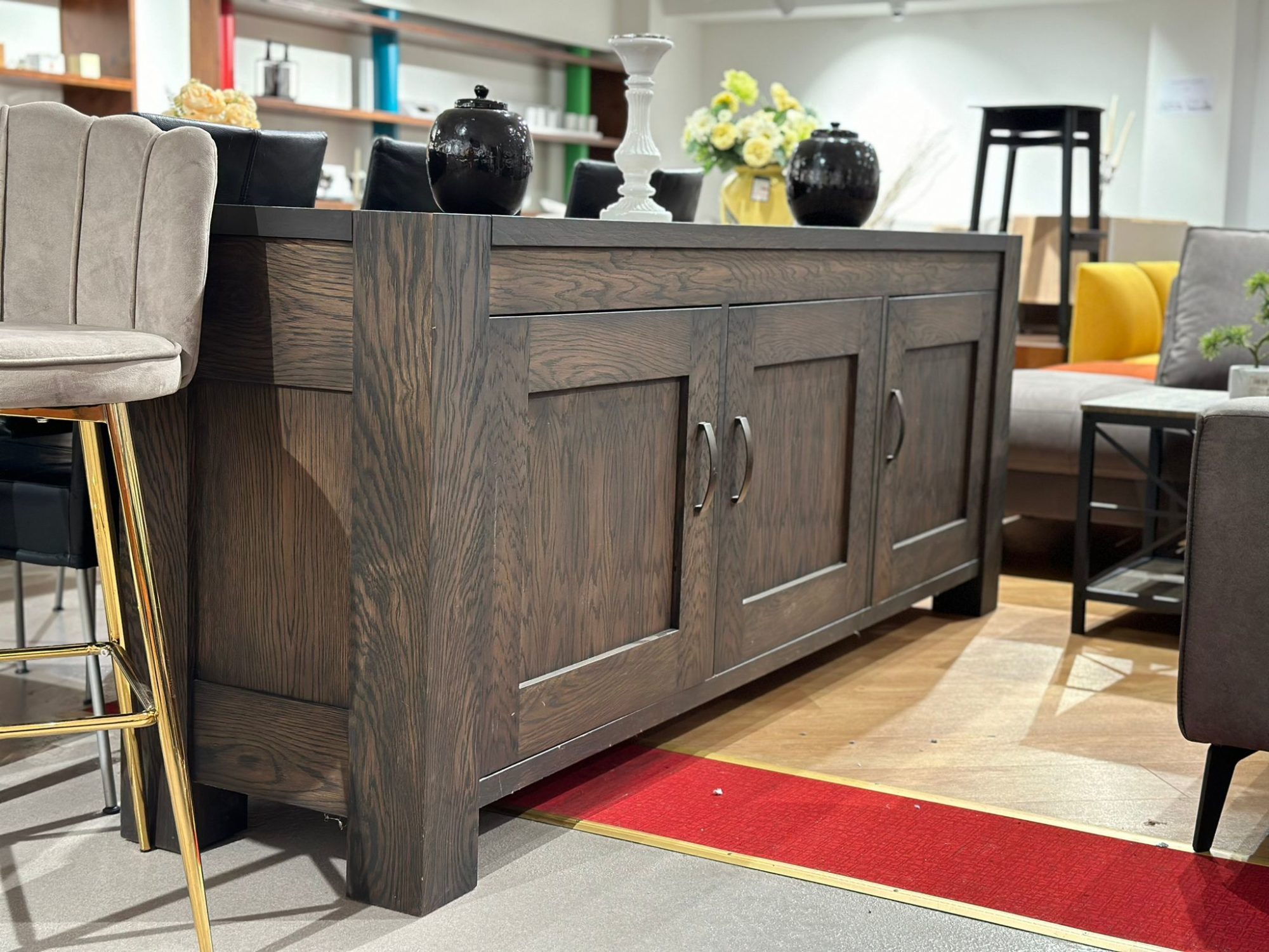 Buffet 3 portes en bois massif - Image 3