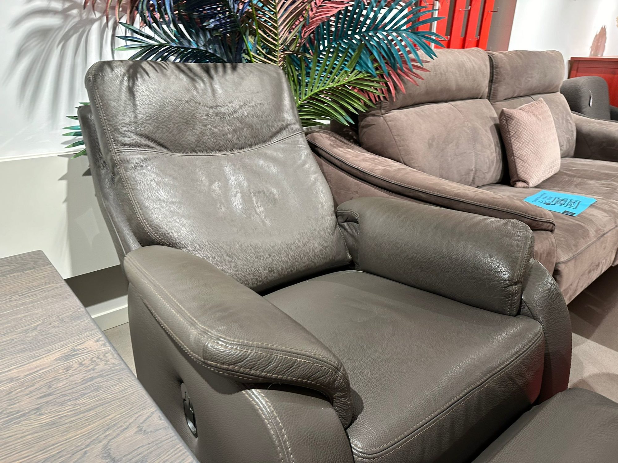Fauteuil relax en cuir - Recor home - Image 4