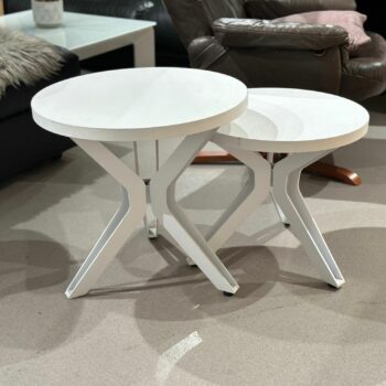 Set table de salon gigognes ronde - BASKET