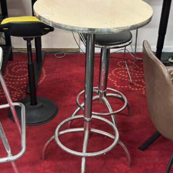 Table haute ronde style retro