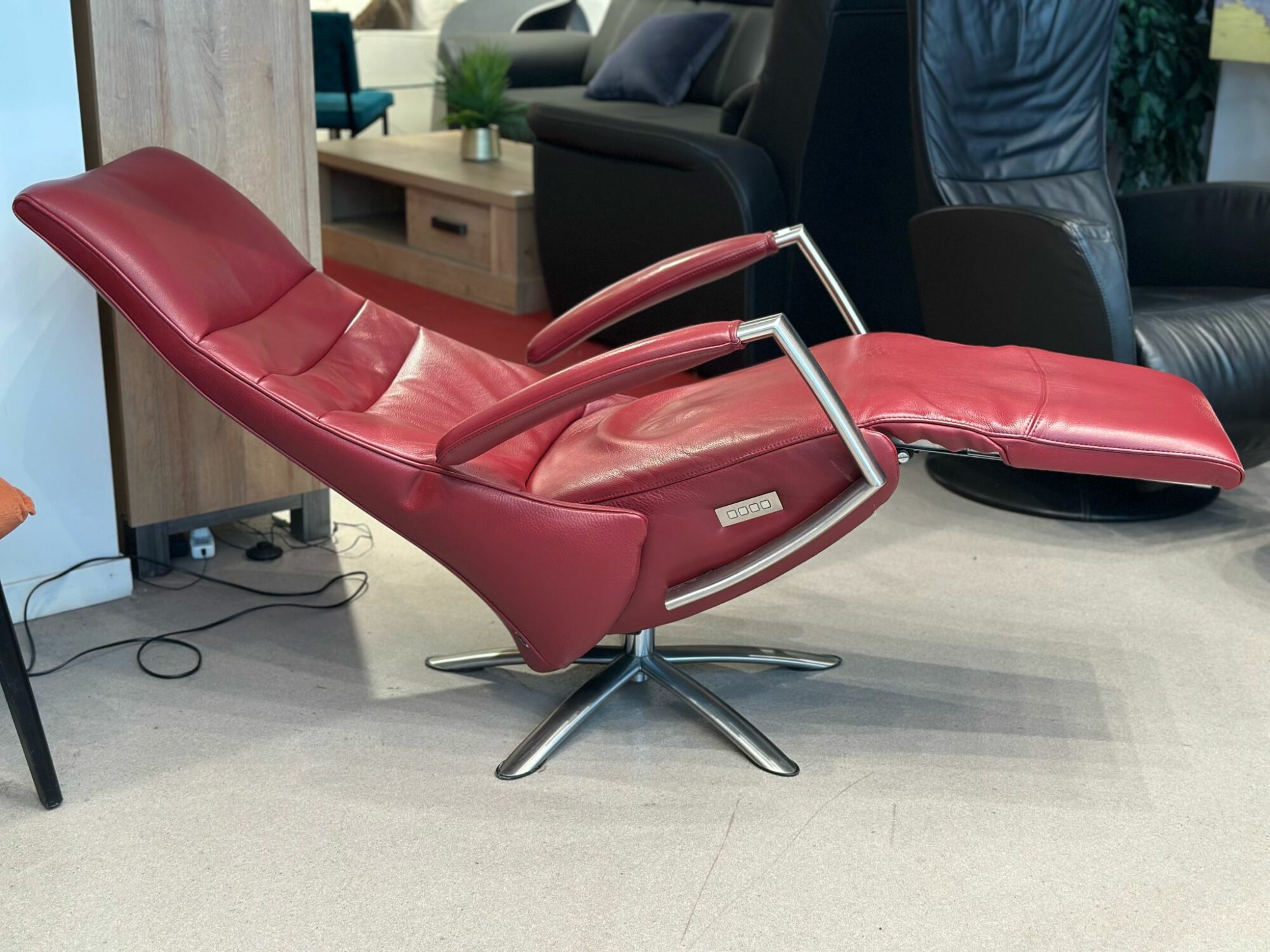 Fauteuil relax en cuir électrique avec batterie - Image 2