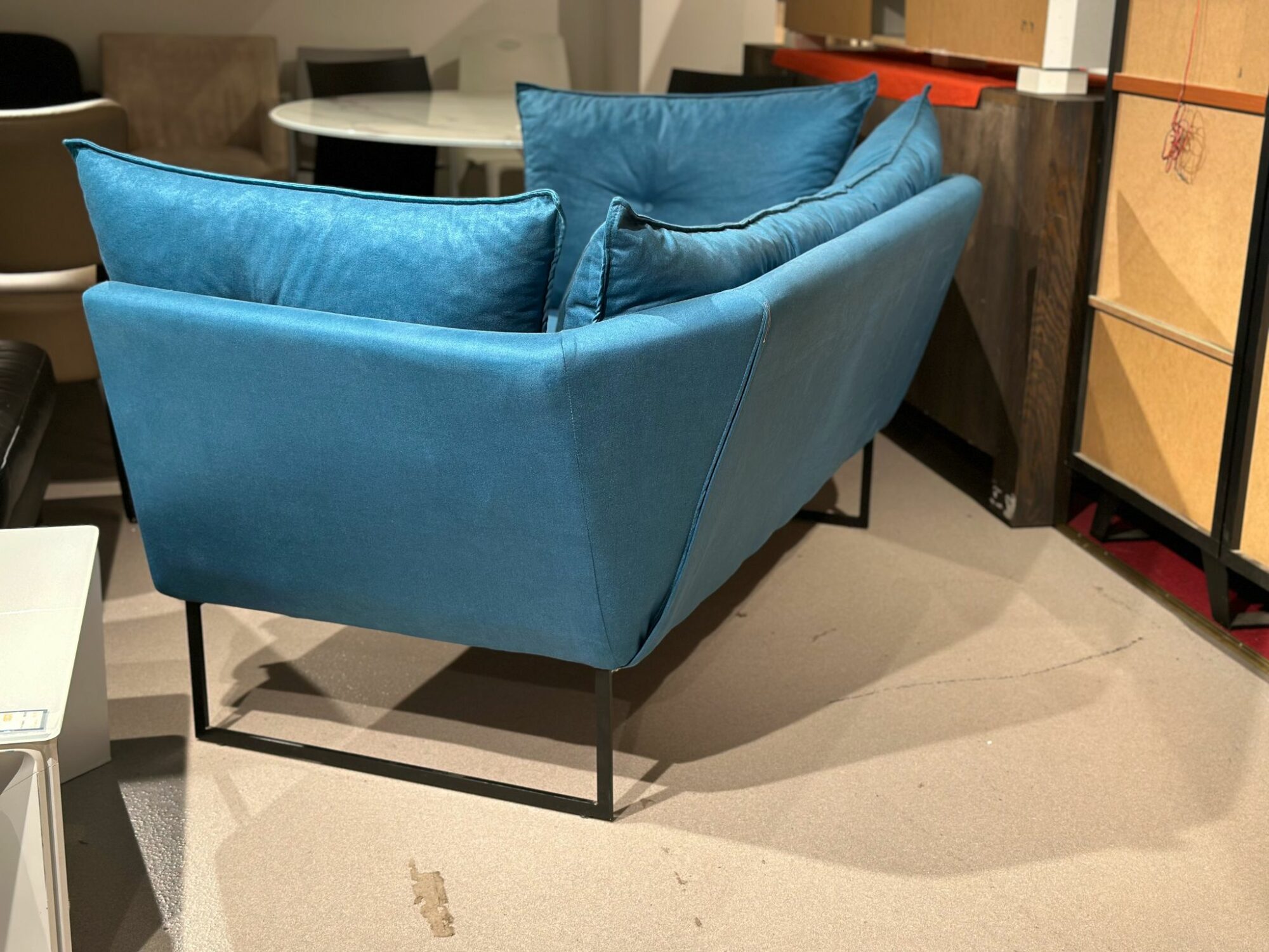 Canapé/Banquette 3 places en velours - Image 3