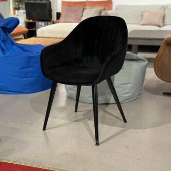 6x Chaises salle à manger en velours