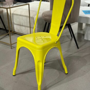 Chaise métallique Jaune - LIX