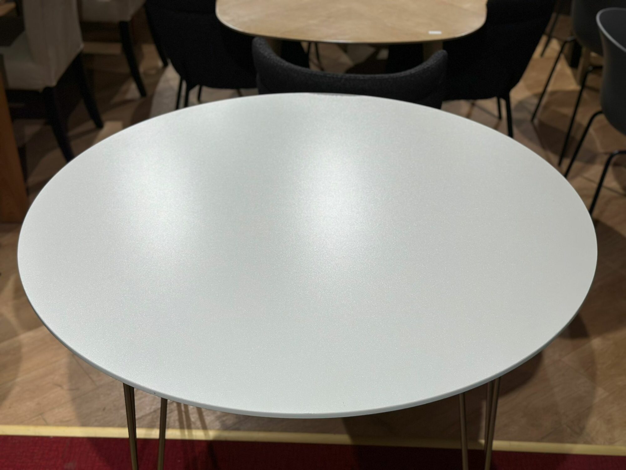 Table à manger ronde pied dorée - QUEEN - 120cm - Image 3