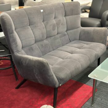 Canapé/Banquette en velours gris