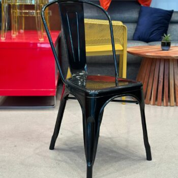 Chaises métallique noir style industriel