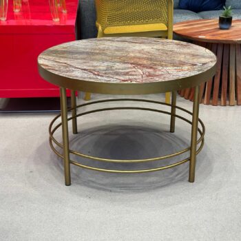 Table de salon ronde en marbre