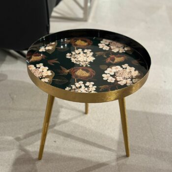 Table d'appoint motif floral