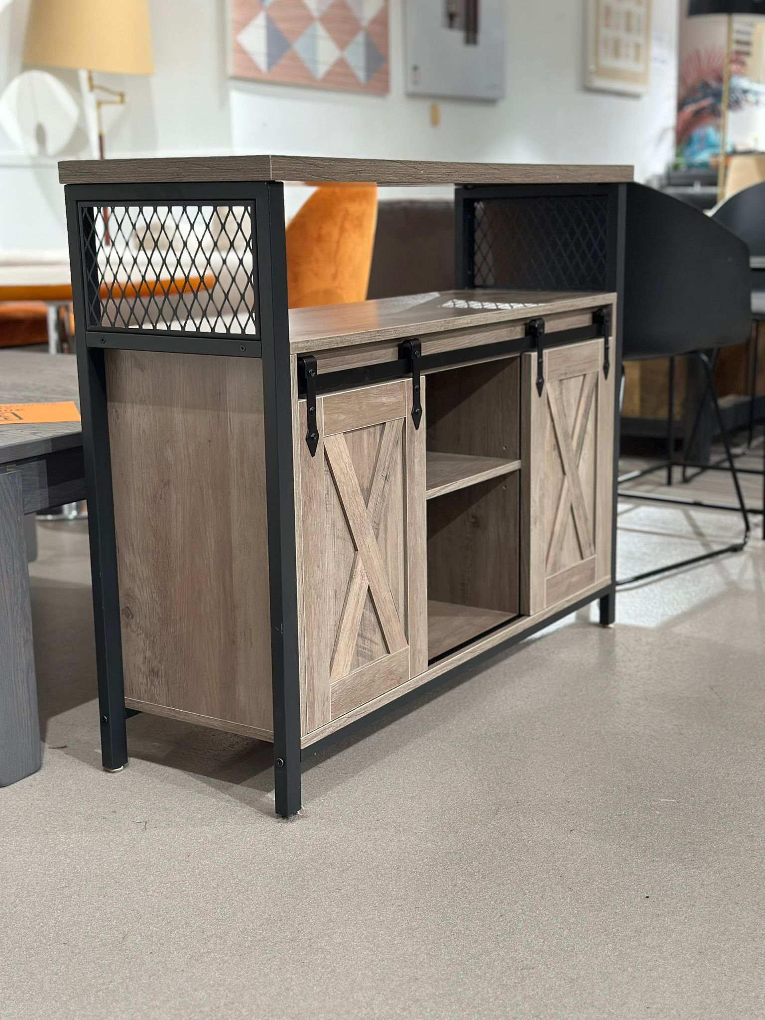 Meuble de rangement porte coulissante / Console d'entrée - Image 2