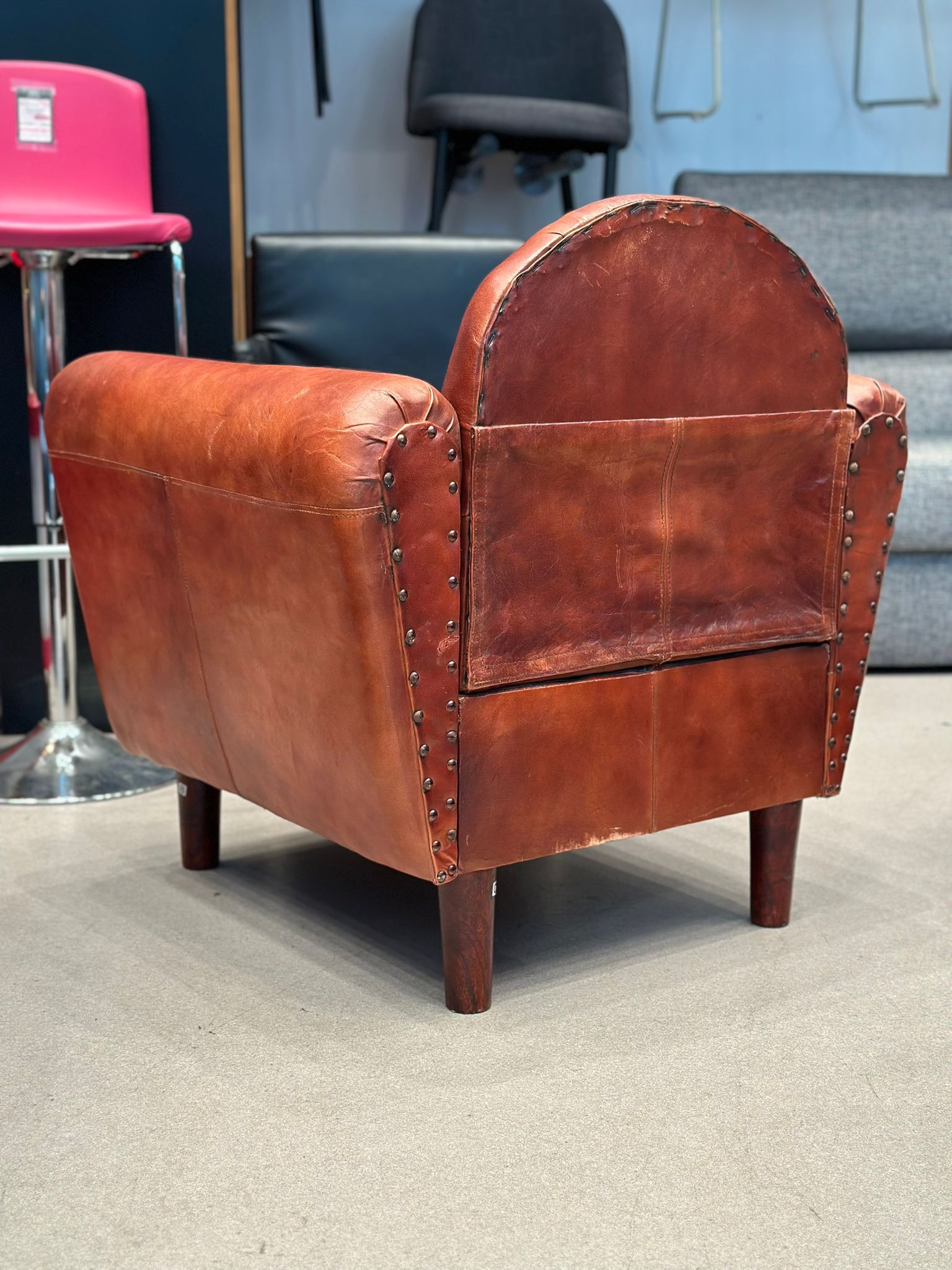 Fauteuil d'appoint en cuir - Image 2