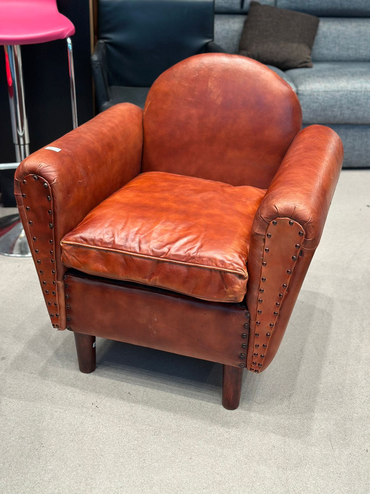 Fauteuil d'appoint en cuir - Image 3