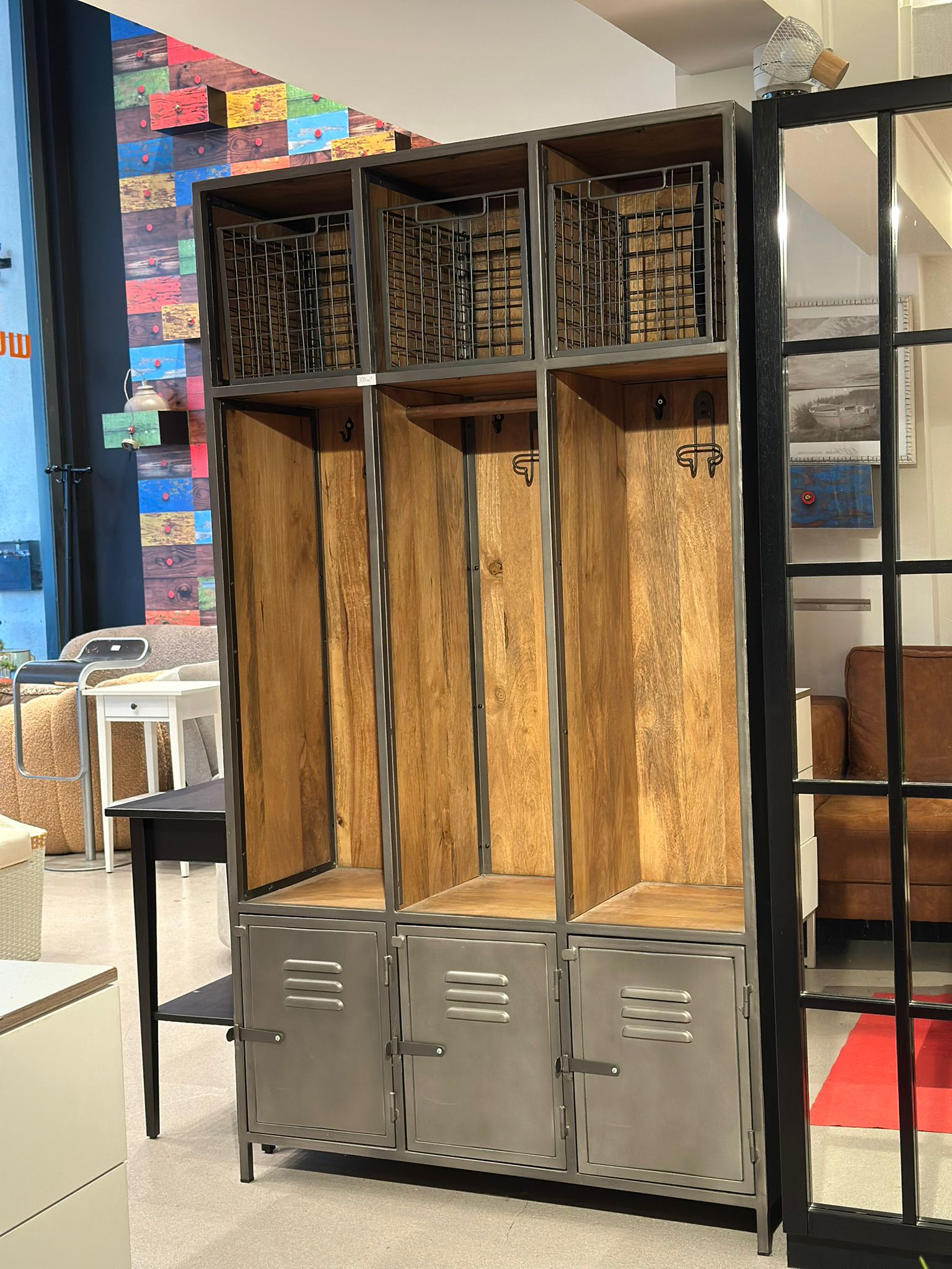 Penderie ouverte / meuble de rangement casier style industriel - LEWIS - Image 6