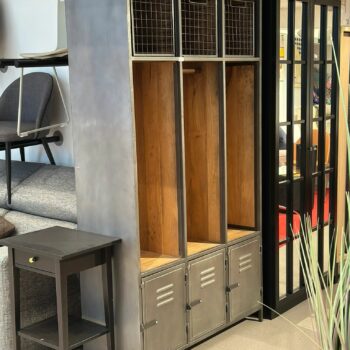 Penderie ouverte / meuble de rangement casier style industriel - LEWIS