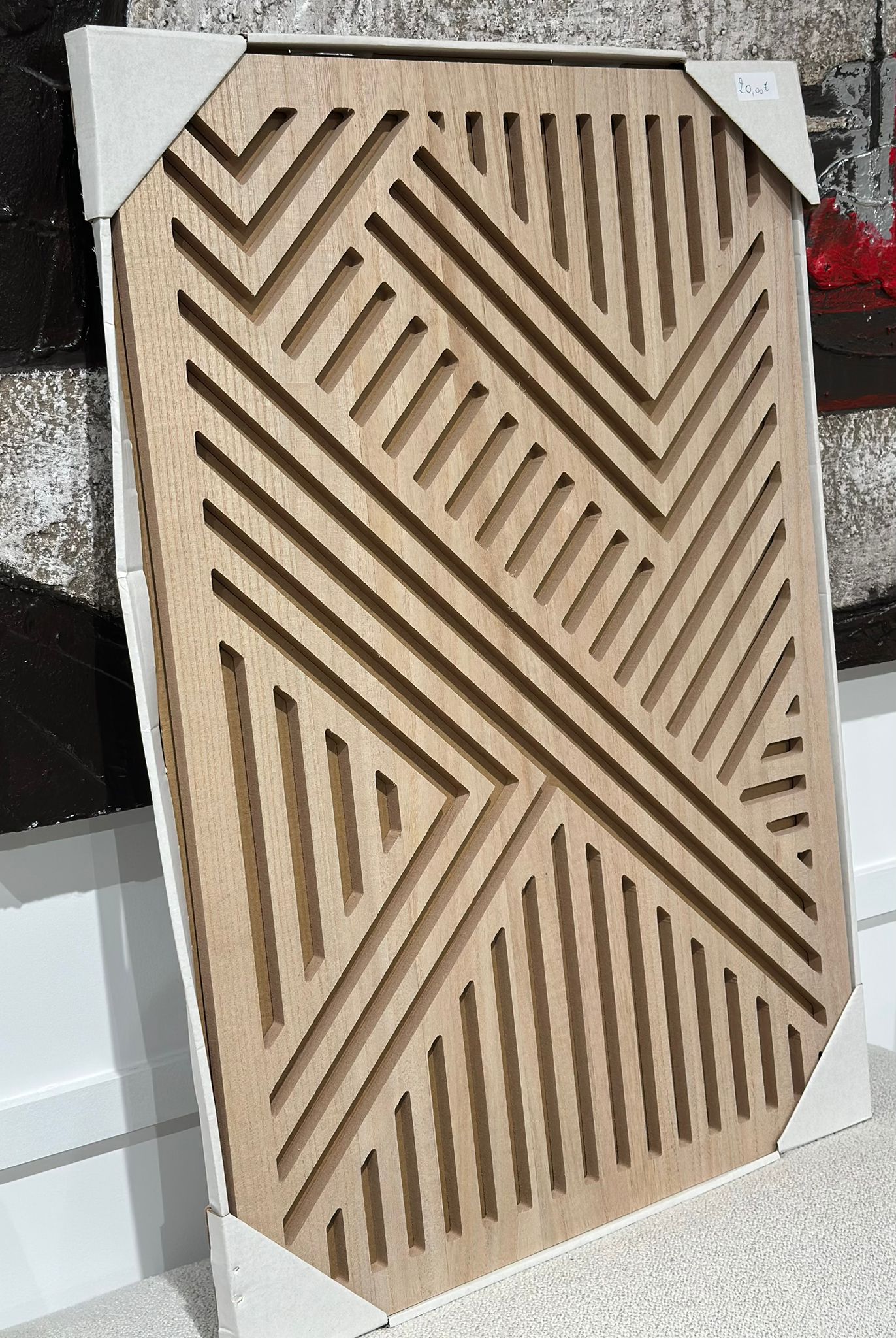 Cadre/tableau en bois décoratif