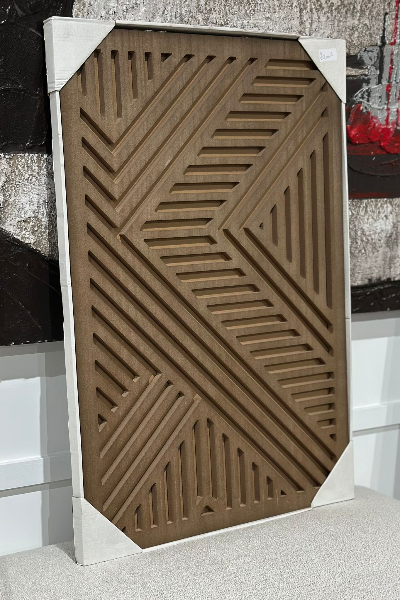 Cadre/tableau en bois décoratif