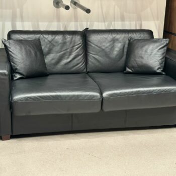 Canapé en cuir convertible lit avec matelas