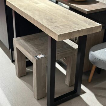 Console en bois style industriel