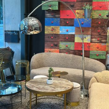 Lampadaire design courbé