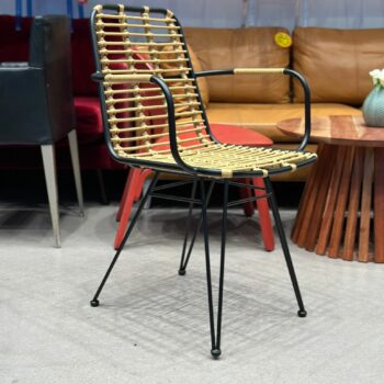 2x Chaises en rotin avec accoudoirs - BASTIA