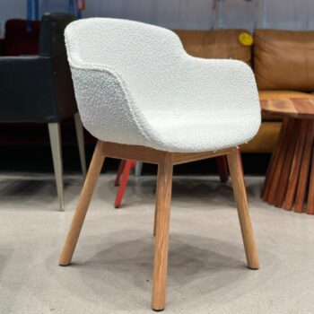 Chaise tissus bouclé