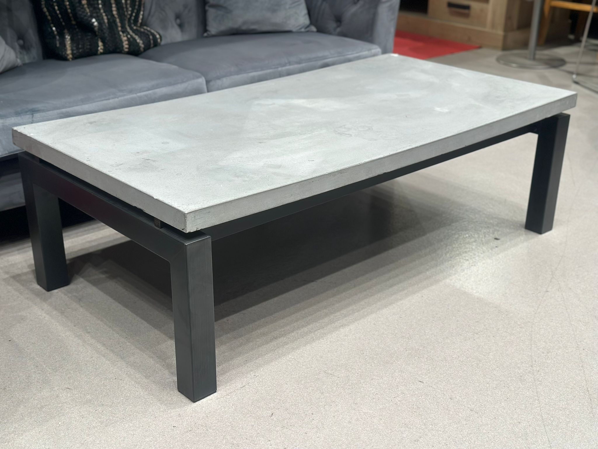 Table basses rectangulaire effet bétonnée