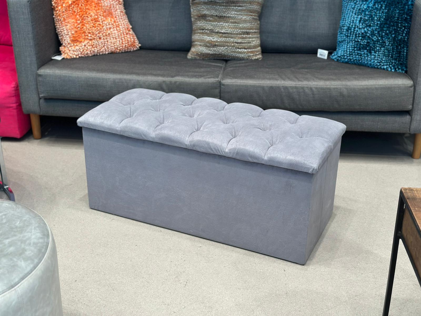 Banc de rangement capitonnée