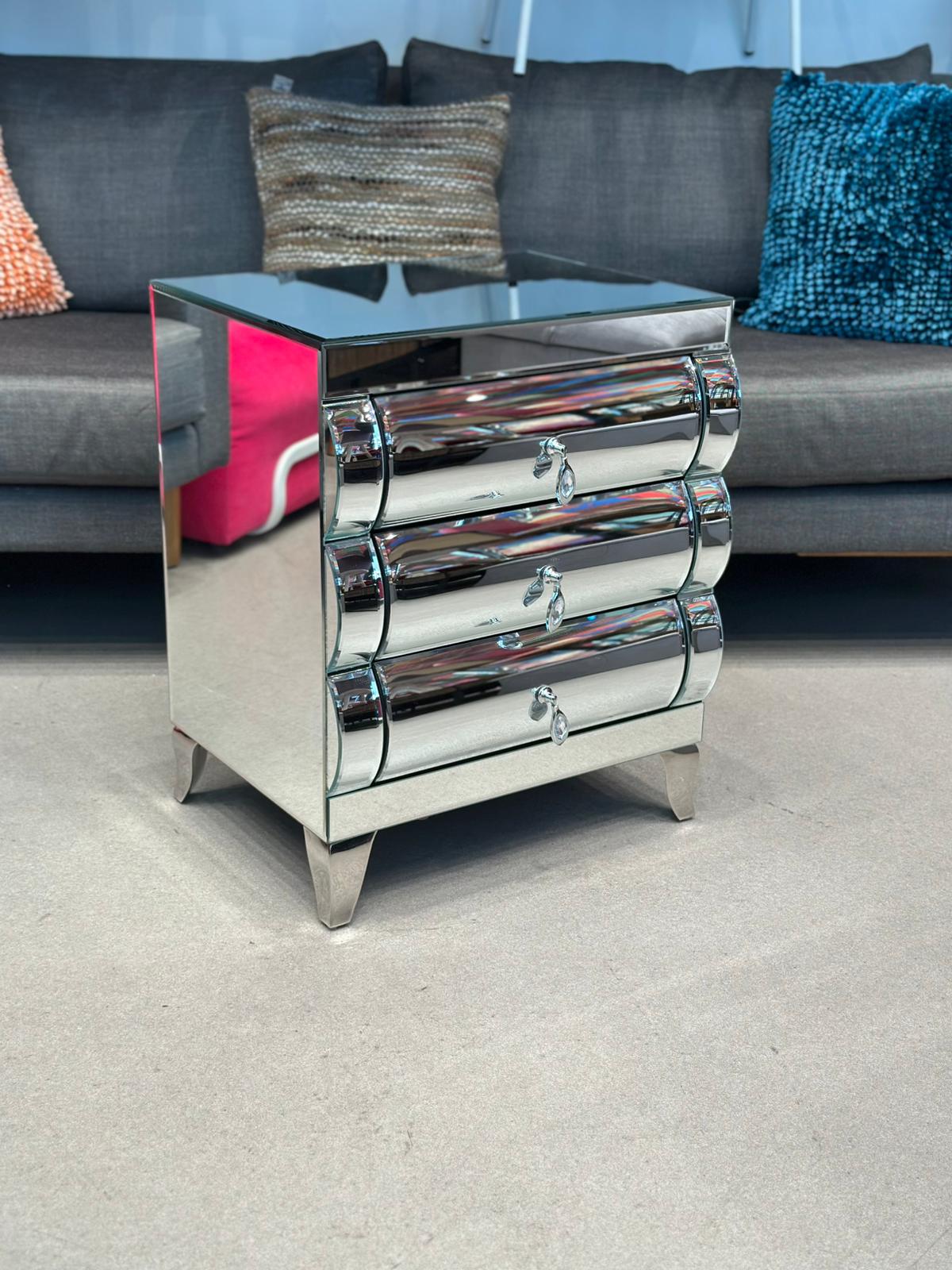 Table de chevet miroir (3 pièces disponibles)