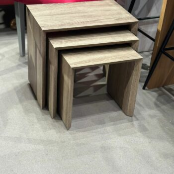 Set de 3 tables gigognes en bois