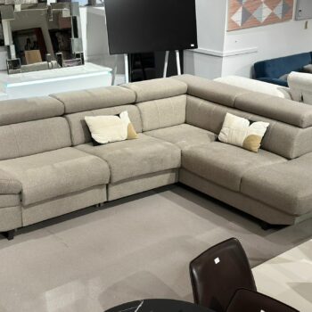 Canapé d'angle avec relax électrique appuie tête ajustable