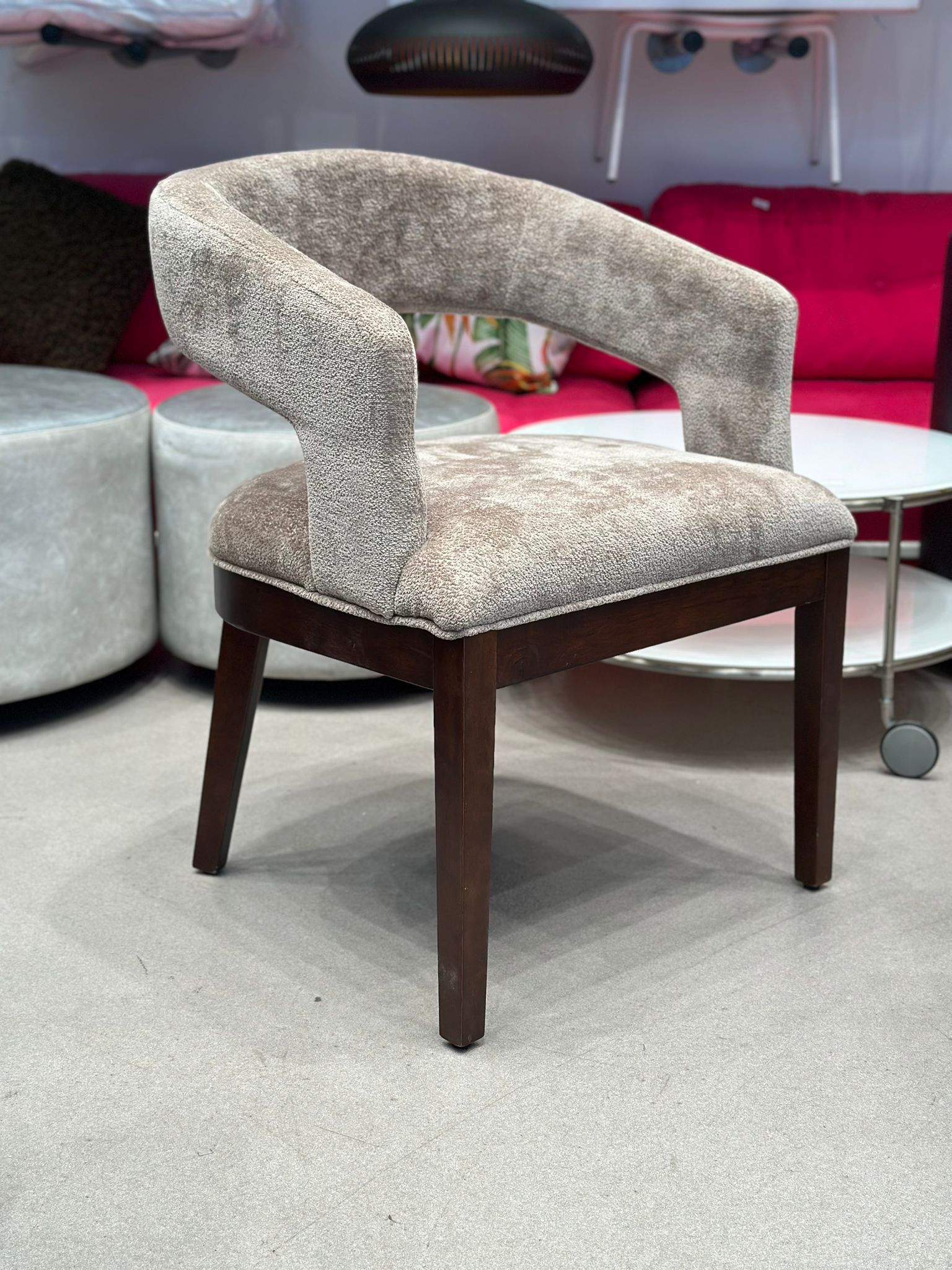 2x Chaises/Fauteuil design style contemporain en velours