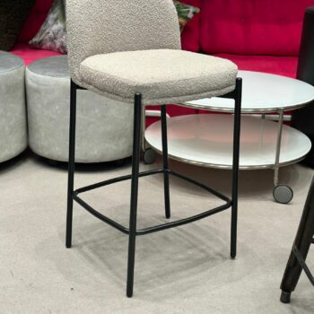 Tabouret de bar tissu bouclé (3 pièces disponibles)