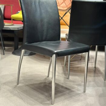 2x Chaises en cuir JORI - ZGAN