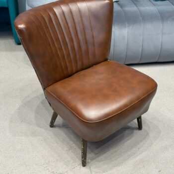 Fauteuil cocktail d'appoint brun