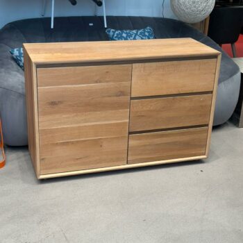 Buffet 1 porte 3 tiroirs en chêne massif - Vancouver