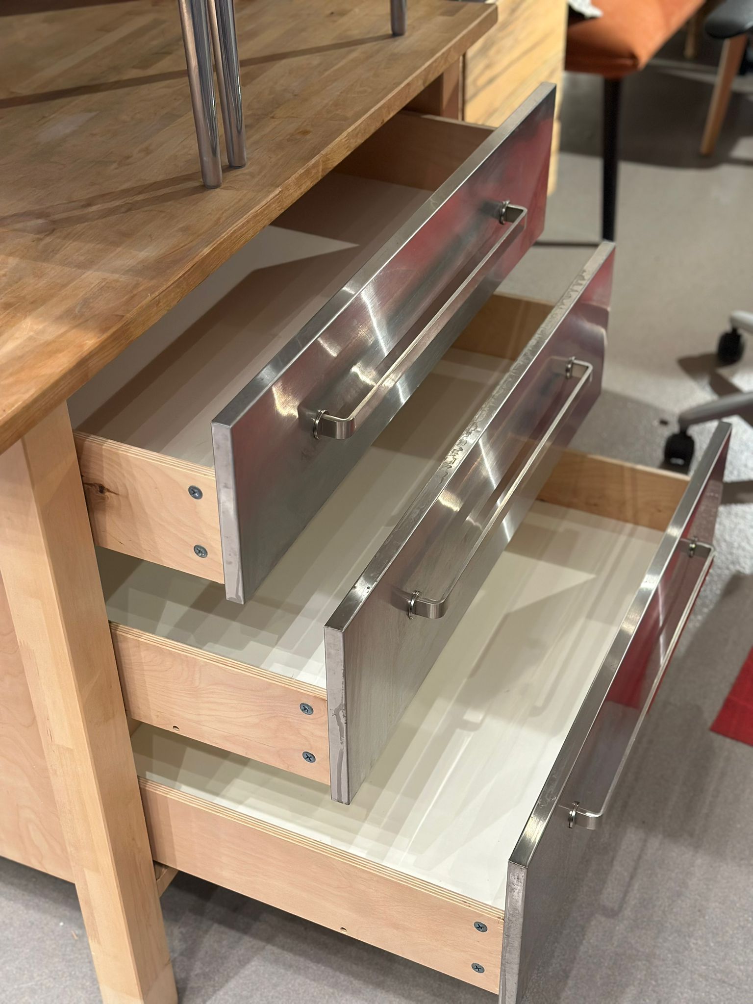 Meuble de cuisine avec tiroirs inox IKEA - VARDE - Image 2