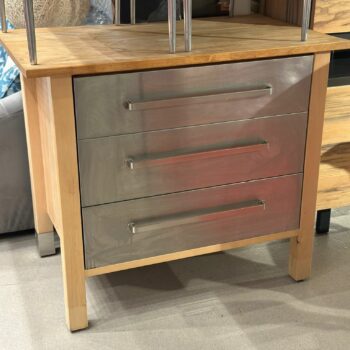 Meuble de cuisine avec tiroirs inox IKEA - VARDE
