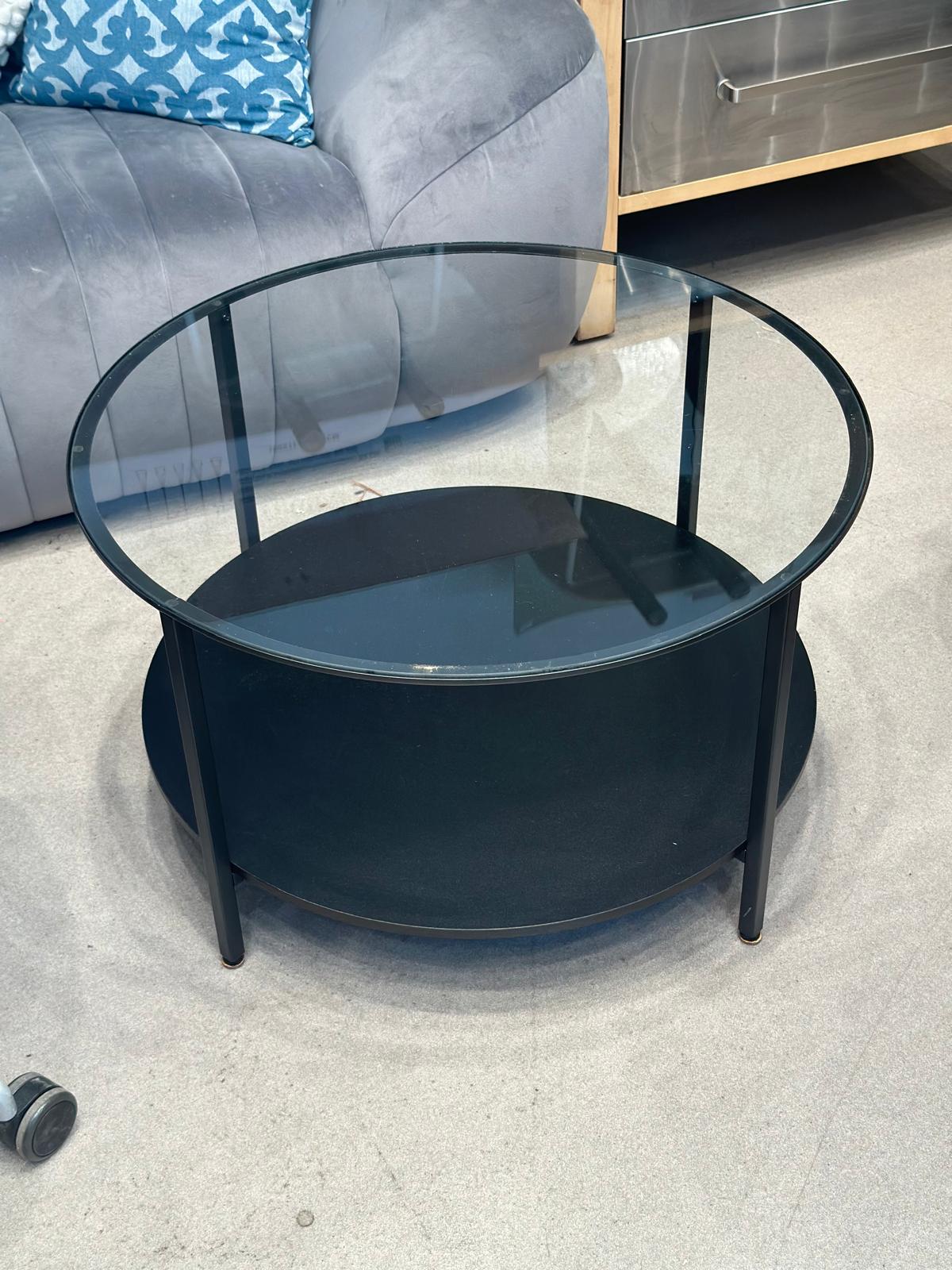 Table de salon dessus vitré - Image 2