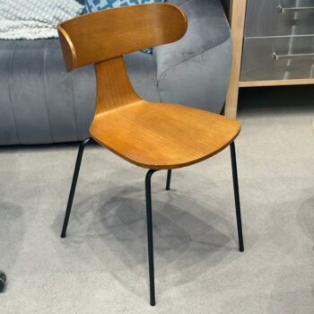 2x Chaises design en bois dossier arrondi - Sissy-Boy