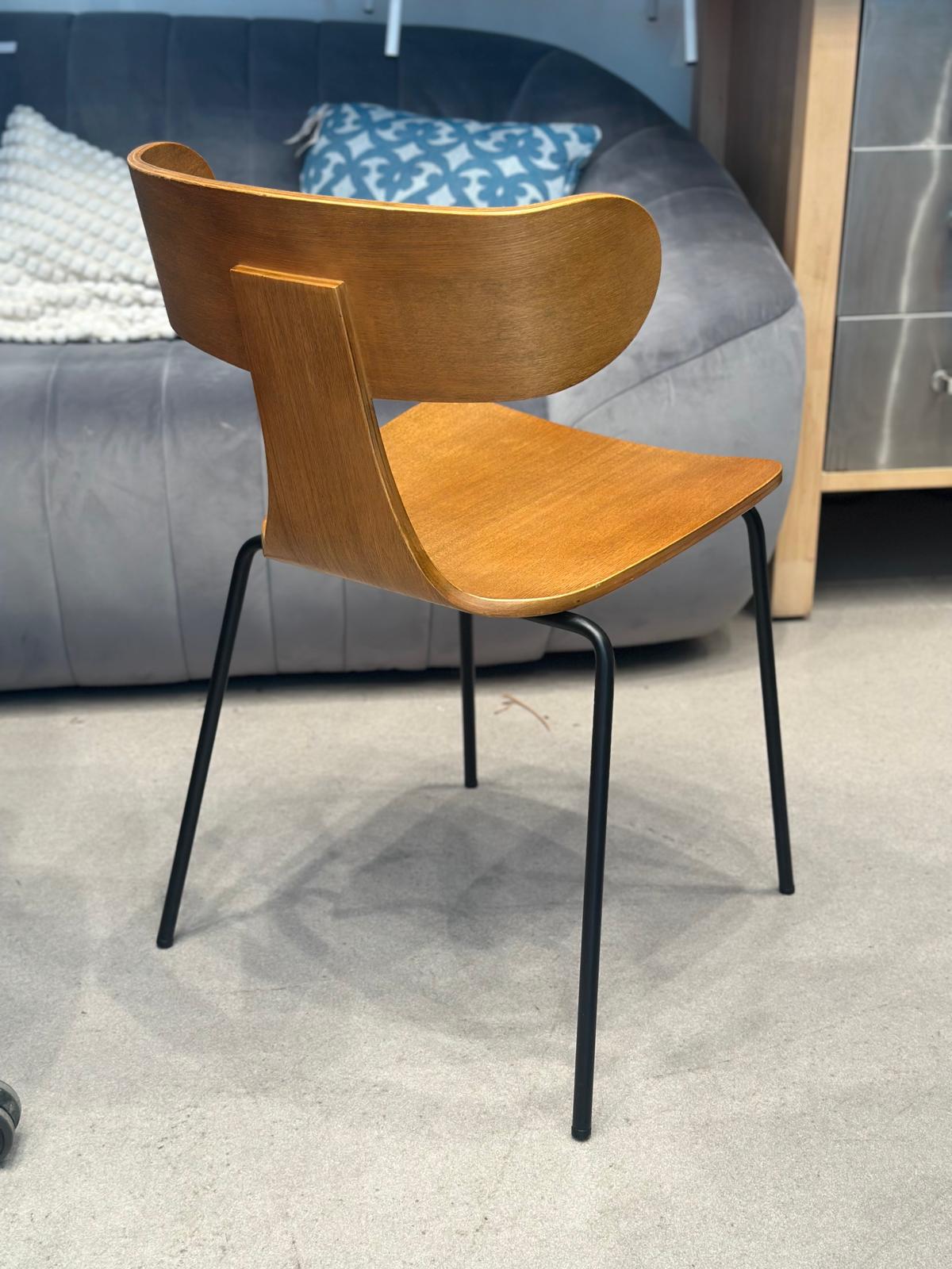 2x Chaises design en bois dossier arrondi - Sissy-Boy - Image 3