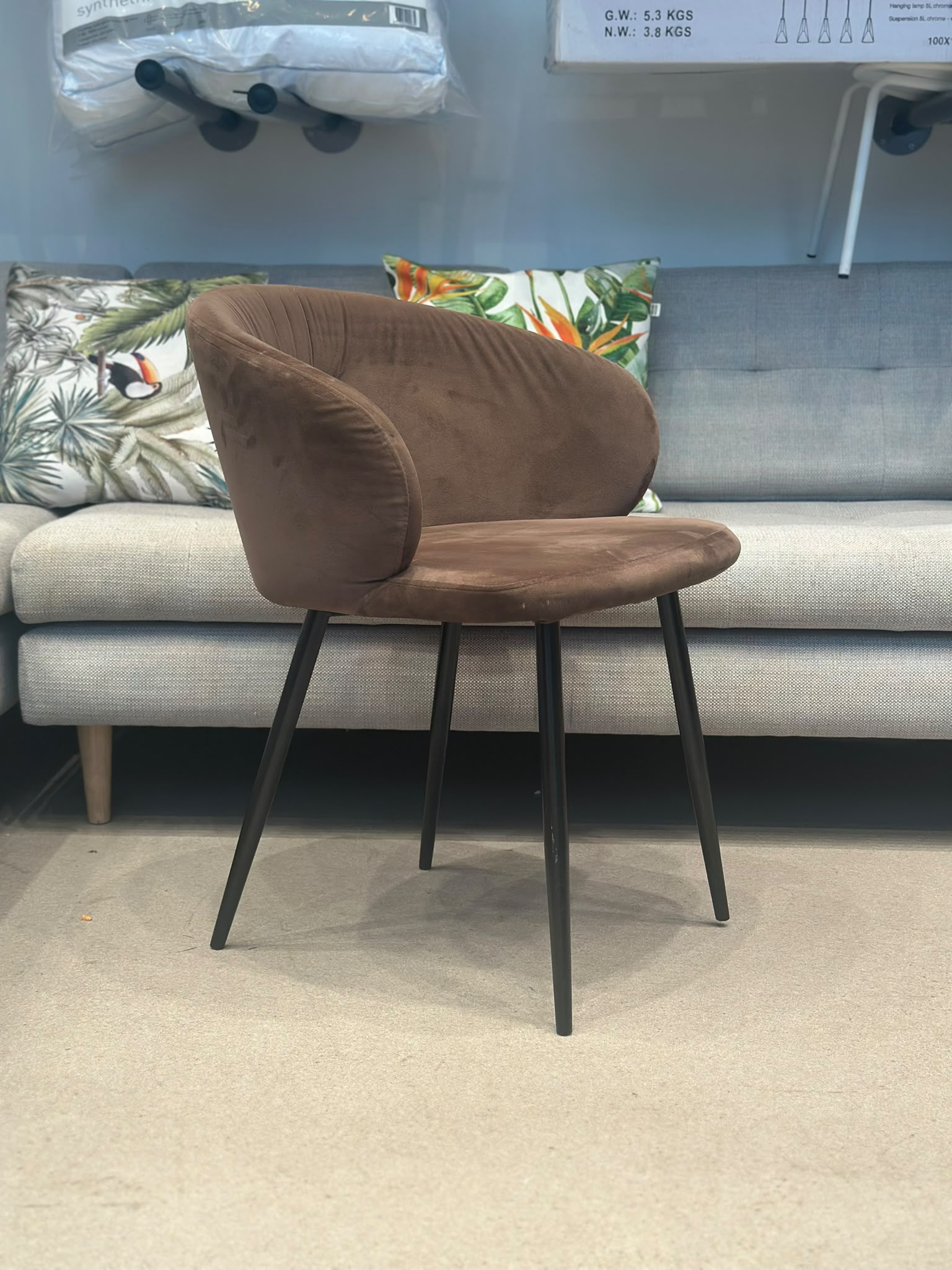 Chaise salle à manger en velours