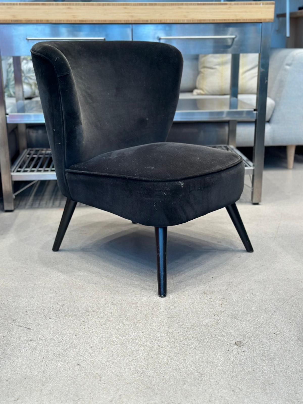 Fauteuil cocktail d'appoint en velours