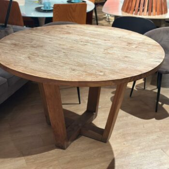 Table à manger ronde en bois