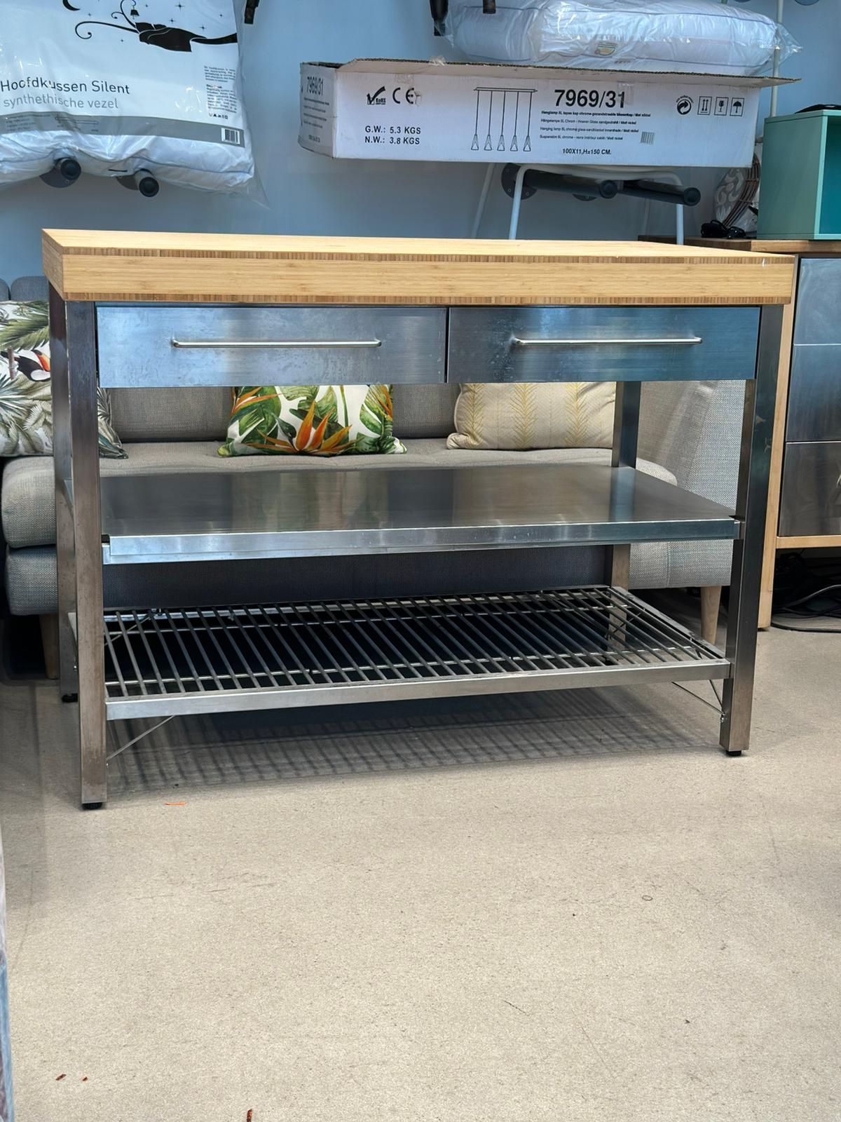Meuble de cuisine avec tiroirs inox - RIMFORSA