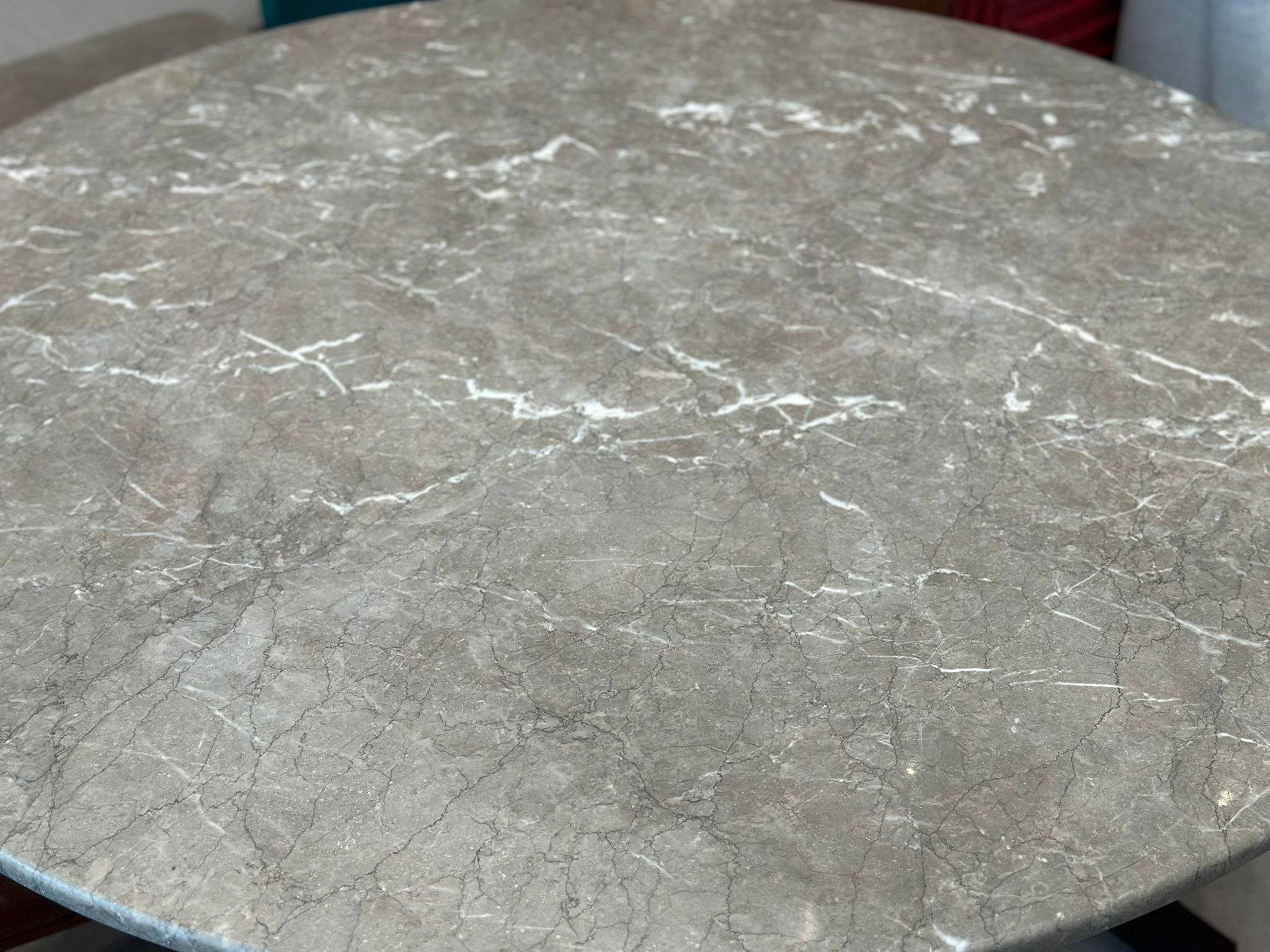 Table à manger ronde en marbre - Image 3