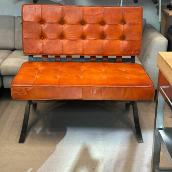 Fauteuil style barcelona industriel (2 pièces disponible)