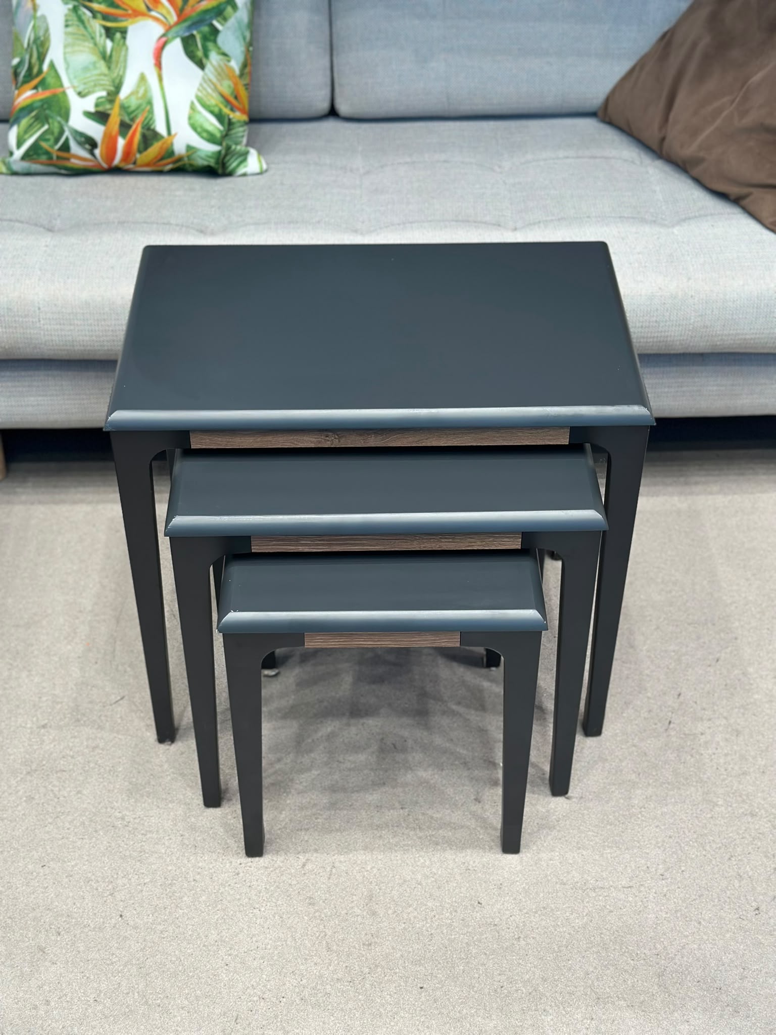 Set de 3 tables de salon gigognes - Misty - Image 3