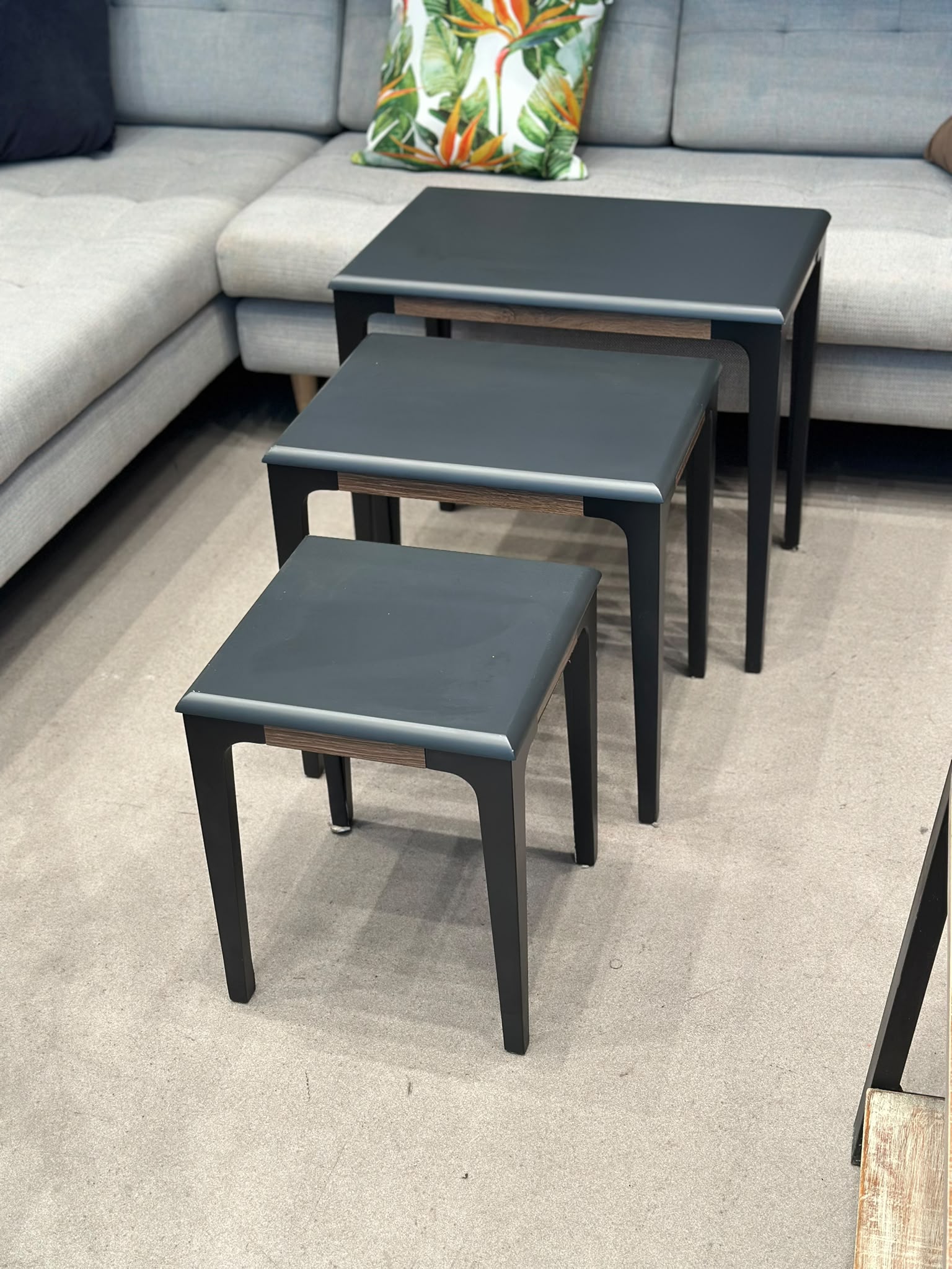 Set de 3 tables de salon gigognes - Misty - Image 4